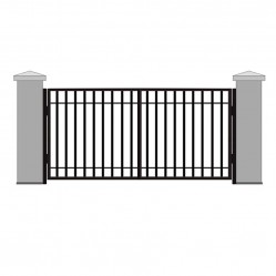 Ворота распашные решетчатые 5250х2500 мм  