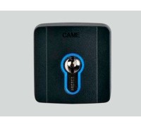 Came SELD1FDG ключ-выключатель накладной с цилиндром замка DIN и синей подсветкой (806SL-0050)